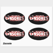 検閲された 楕円形シール (シート)