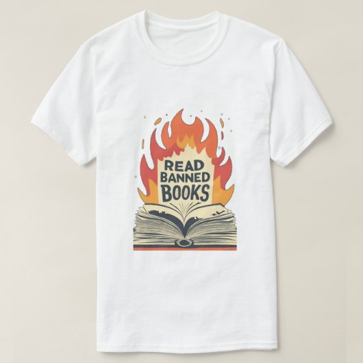 検閲に反対する本を読みましょう - Tシャツ (デザイン正面)