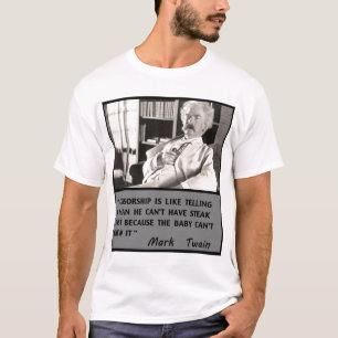 検閲に対するマーク・トウェイン Tシャツ