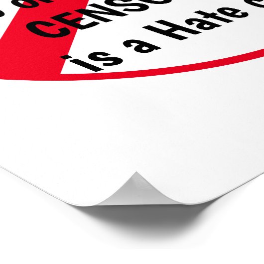 検閲ストップ ポスター (角)