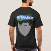 検閲メンズシャツ – The Michael Dukes Show Tシャツ (裏面)