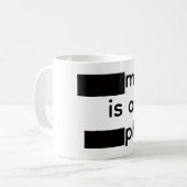 検閲済みマグカップ コーヒーマグカップ (正面左)
