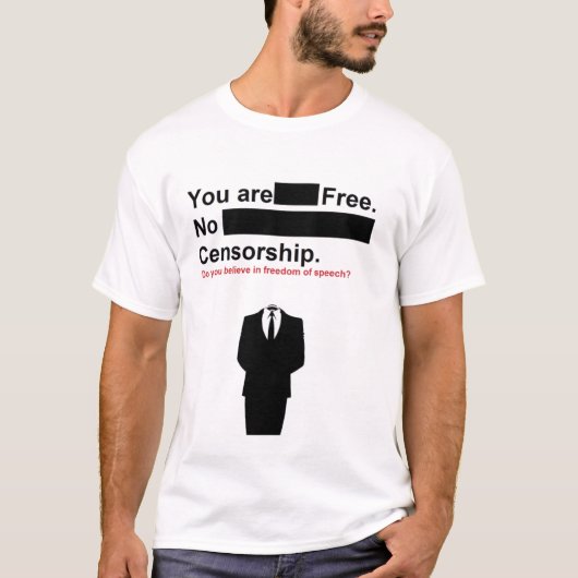 検閲無し Tシャツ (正面)