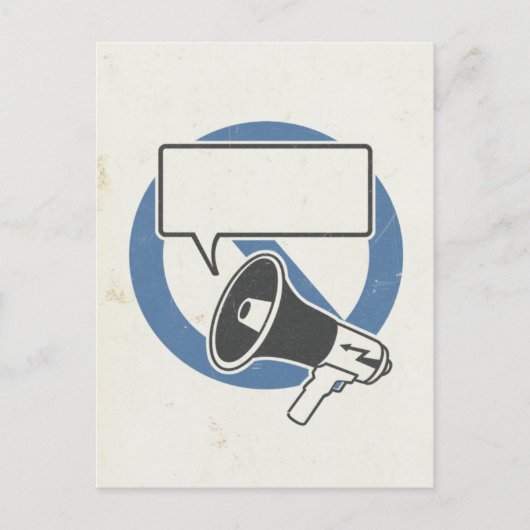 検閲青 ポストカード (正面)