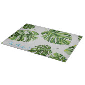 椰子の葉のパターン カッティングボード (角)