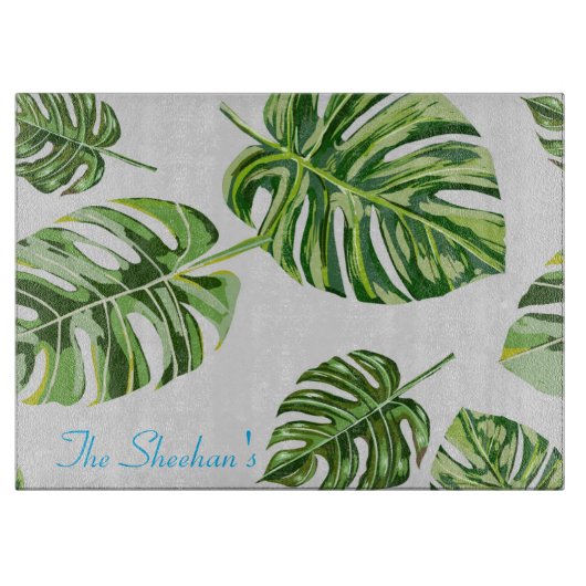 椰子の葉のパターン カッティングボード (正面)