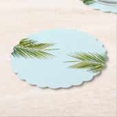 椰子木の枝 ペーパーコースター (アングル)