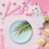 椰子木の枝 ペーパープレート (パーティー)