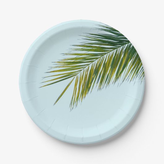椰子木の枝 ペーパープレート (正面)