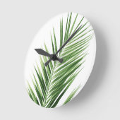 椰子#1 #minimal #tropical #wall #decor #art ラウンド壁時計 (傾斜)