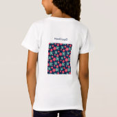 椿と鳥_1 Tシャツ pattern_7 (裏面)