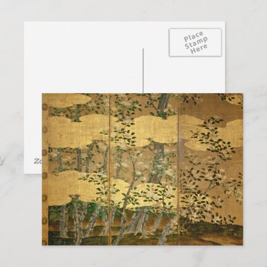 椿の花 ポストカード (正面/裏面)