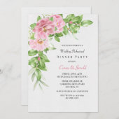 椿リハーサルディナーパーティー 招待状 (正面/裏面)