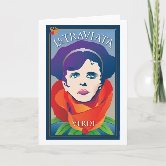 椿姫のオペラ カード (正面)