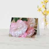 椿花 カード (黄色い花)