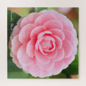 椿：乙女椿[角ジグソーパズル] ジグソーパズル (横)