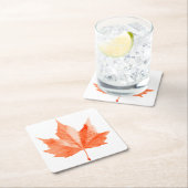 楓の紅葉 スクエアペーパーコースター (インサイチュ)