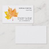 楓の紅葉 名刺 (正面/裏面)