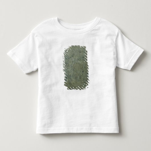 楔形の原稿が付いているタブレット トドラーTシャツ (正面)