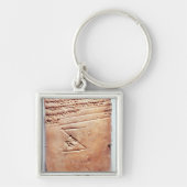 楔形の原稿、紀元前のc.1830-1530が付いているタブレット キーホルダー (正面)