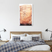 楔形文字を含むタブレット, c.1830-1530 BC キャンバスプリント (インサイチュ (寝室))