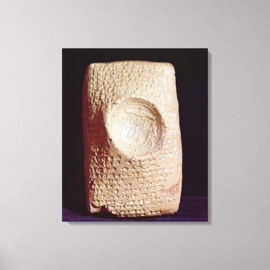 楔状の文字を含む錠剤 キャンバスプリント (正面)