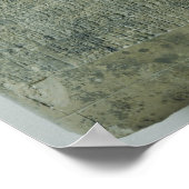 楔状スクリプトを含むタブレット ポスター (角)