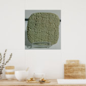 楔状スクリプトを含むタブレット ポスター (キッチン)