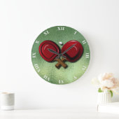 楕円おもしろい球付卓球パドル ラージ壁時計 (ホーム)