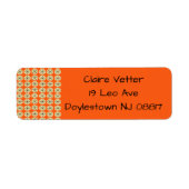 楕円とスターバストラベル ラベル (正面)