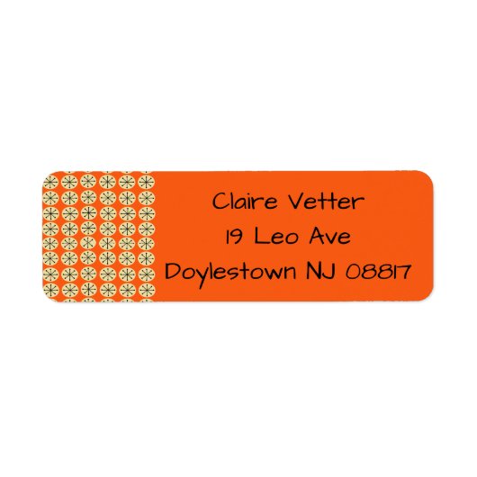 楕円とスターバストラベル ラベル (正面)