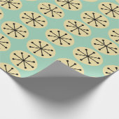 楕円とスターバスト ラッピングペーパー (角)