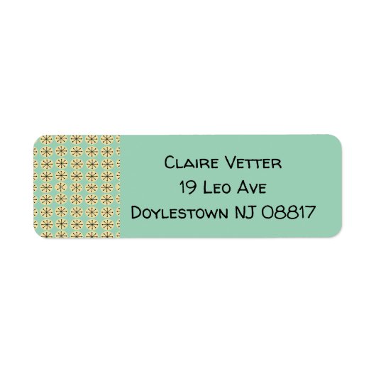 楕円とスターバスト ラベル (正面)