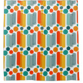 楕円と円 シャワーカーテン (正面)