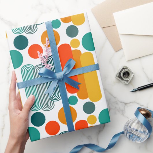 楕円と円 ラッピングペーパー (ギフト)