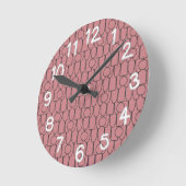 楕円と長方形と円、ああ！  ラウンド壁時計 (傾斜)