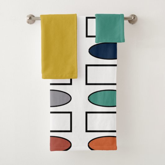 楕円と長方形バスタオルセット バスタオルセット (インサイチュ)