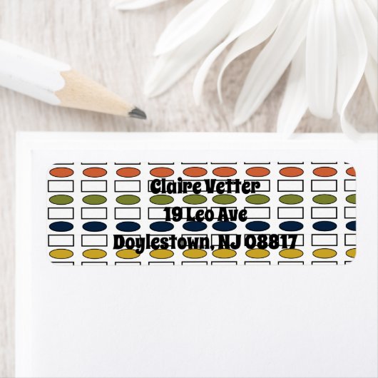 楕円と長方形 ラベル (インサイチュ)