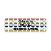 楕円と長方形 ラベル (正面)