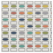 楕円と長方形 – 大 ファブリック (クローズアップ)