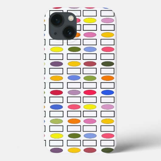 楕円と長方形 – 小さな花園 Case-Mate iPhoneケース (裏面)