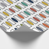 楕円と長方形 – 混合 ラッピングペーパー (角)