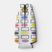 楕円と長方形 – 花園 ボトルクーラー (裏面)