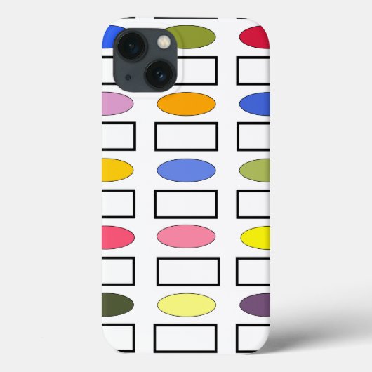 楕円と長方形 – 花園 Case-Mate iPhoneケース (裏面)