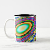 楕円のおもしろいのマグ ツートーンマグカップ (左)