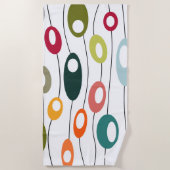 楕円の壁 ビーチタオル (正面)