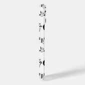 楕円の模様の黒い音符 Case-Mate iPhoneケース (裏面 / 右)