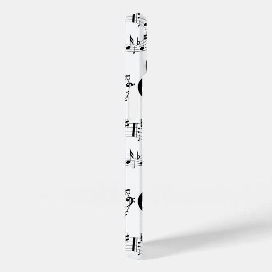 楕円の模様の黒い音符 Case-Mate iPhoneケース (裏面 / 右)