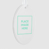 楕円アクリルオーナメント オーナメント (正面)
