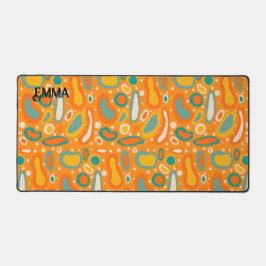 楕円カラフル デスクマット